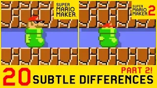 20 Other Subtle Differences between Super Mario Maker 2 and SMM1 (2/4)