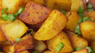 Country Fried Potato Wedges. Recipe by Always Yummy!