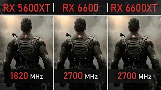 RX 5600XT vs RX 6600 vs RX 6600XT - 1080P, 1440P & 4K Benchmarks