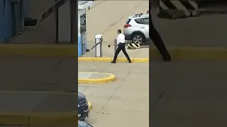 United Airlines pilot caught smashing a parking lot gate with an axe at Denver International Airport