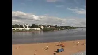 Великий Новгород  Вид со стены восточной стороны Новгородского Кремля Детинца  Июнь 2014 г