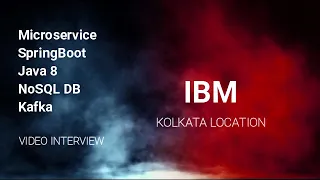 IBM | Java microservice spring boot real time interview