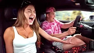 HOT GIRLFRIEND REACTS TO MY 900HP LAMBORGHINI LAUNCH!!