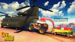 Chinook Kidnaps Rainbow With Hellfire | Off The Road OTR Offroad Car Driving Game Android Gameplay