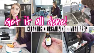 GET IT ALL DONE // ULTIMATE CLEANING MOTIVATION, ORGANIZATION, FOOD PREP // CLEAN WITH ME