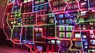 "Electronic Superhighway: Continental U.S., Alaska, Hawaii" by Nam June Paik, 1995