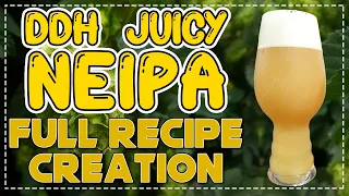 DDH JUICY NEIPA - Full recipe creation - Beginners - Brewfather - Double Dry Hopped New England IPA