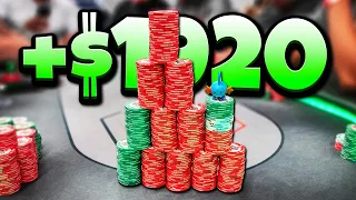 Flopping a SET and GETTING PAID!! $2000 POT at $1/2! | Poker Vlog #226