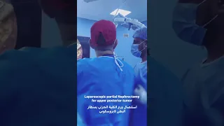 Laparoscopic partial posterior tumor Nephrectomy استئصال ورم الكلية الجزئي بمنظار البطن لابروسكوبي