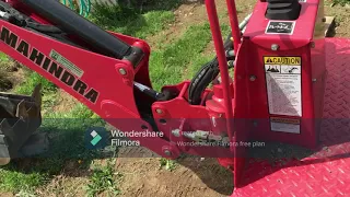 Goodale Farm: Removing backhoe instructional; Mahindra 1710 Mahindra 2516