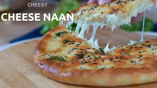 Cheese Naan Recipe - Cheesy Garlic Naan Recipe by Tasty Craving