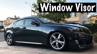 Window Visor Install! | Lexus IS250