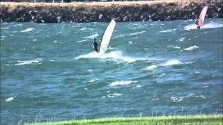 Windsurfing with friends