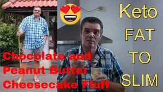 🆕Keto 5 ingredient chocolate and peanut cheesecake fluff keto cheesecake fluff recipe video