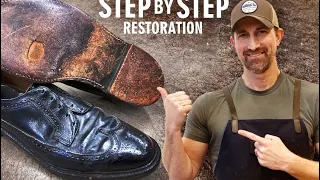 Vintage Shoe Restoration - ASMR | Florsheim Imperials