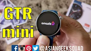 Amazfit GTR Mini - Unboxing and Setup - Ocean Blue