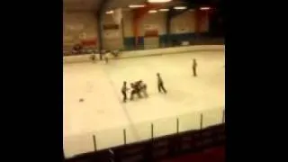 goalie fight st andrews whalers vs saint john icedogs