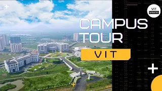 VIT Campus Tour || VIT AP Campus || AB-1, AB-2, Hostel block,SAC, Central Block,Arial View [Outside]