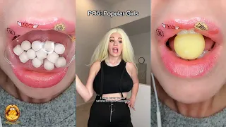 👄 ASMR Satisfying Eating 👄  Text To Speech  || @Mikaela Happas || POVs Tiktok Compilations 2023 #2