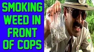 Smoking Weed in Front of COPS Prank!