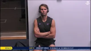 Rafael Nadal before R4 at USO'19