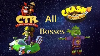 Crash Team Racing + Crash Nitro Kart All Bosses (Road to Nitro-Fueled)