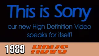 This is Sony (1989 Analog HDTV 1080i HDVS Video Demonstration Disc)