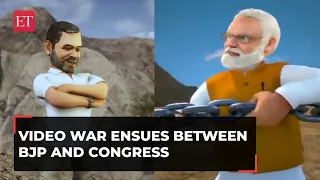 Congress vs BJP: Animated video wars with Rahul Gandhi, PM Modi as hero & villain