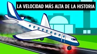 Un avión aterrizó a la velocidad más alta de la historia