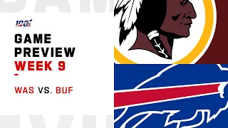 Washington Redskins vs Buffalo Bills Week 9 NFL Game Preview