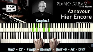 Leçon de piano -  Aznavour - Hier encore