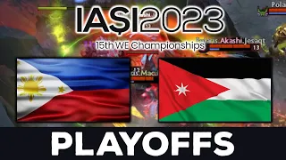 LAST PICK SNIPER vs HUSKAR !! PHILIPPINES vs JORDAN - PLAYOFFS IESF ASIA 2023 RIYADH DOTA 2