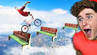 I Tried The IMPOSSIBLE BMX Stunt Challenge In GTA 5.. (Mods)