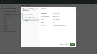 Check Out a VM Template in vSphere 7