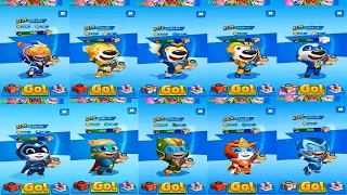 Talking Tom Hero Dash TROOPER TOM VS MOONLIGHT ANGELA  SUNBEAMHANK PLANET POWER Ice Bolt Fire Arrow