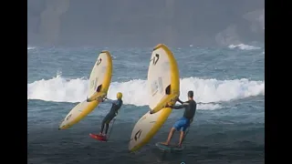 Kris and Maria K  Winging Kailua Bay