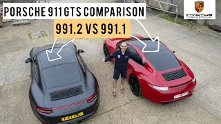 Comparison Porsche 911 Carrera 991.1 GTS vs 991.2 GTS - Last of Naturally Aspirated vs Turbo Charged