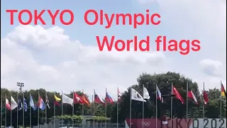 TOKYO Olympic World flags