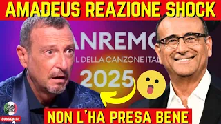 AMADEUS SHOCK: ECCO COME HA REAGITO SAPENDO CHE SANREMO PASSA A CARLO CONTI... FAN SCONVOLTI...