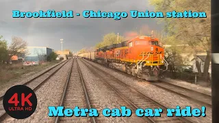 Metra cab car ride (Brookfield- Chicago Union station)