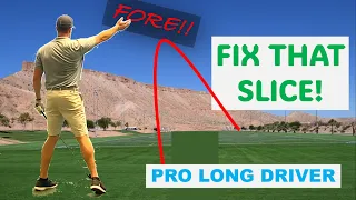 How to Fix a Slice in Golf  (2 Simple Steps) | Pro Long Driver