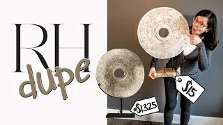Restoration Hardware Dupe | DIY High End RH Décor | Create a Stone Finish Using Drywall Compound