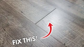 How To Fix Gaps In Flooring Easily On Laminate, Vinyl (LVP) Engineered Floors | DIY Tips and Tricks!