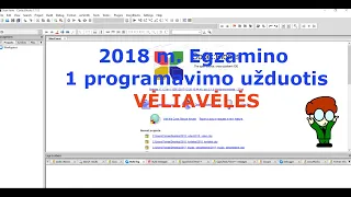 IT VBE 2018. 2018 metų IT valstybinio egzamino 1 programavimo užduotis VĖLIAVĖLĖS.