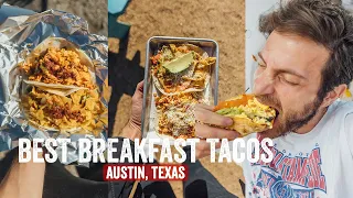 The 6 Must Eat Breakfast Tacos in Austin, Texas! | Jeremy Jacobowitz