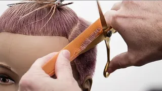 How To Cut a Long Pixie with Textured Bang Haircut