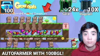 PRO AUTOFARMER WITH 100BGL + (10 MAGPLANT + 24 GAIA) - Growtopia