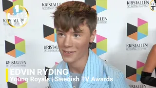 Edvin Ryding from "Young Royals" at the TV Awards!