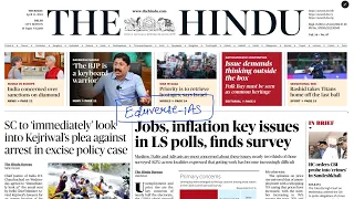 11 April 2024 | THE HINDU NEWSPAPER ANALYSIS 11 April 2024 Current Affairs Editorial Analysis
