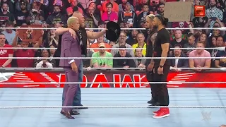 Brock Lesnar confronta a Roman Reigns después de WrestleMania 39 - WWE Raw 03/04/2023 (En Español)